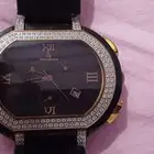 ساعه سويسرية اصلي مرصع بكريستال الياقوت