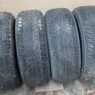 4 كفرات دنلوب نظاف اصليات 265 65 17 للجيوب