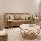 للبيع كنب بيج مودرن نظيف استعمال قليل