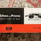جهاز نادر Speak-R-Phone من الخمسينات أو الستينات