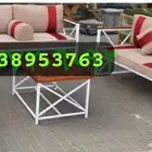 جلسات حديدية والعاب مراجيح وزحليقة