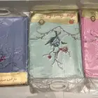مخدات صباح الخير. شراشف مطرزة