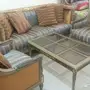طقم كنب كلاسيك خرط حفر يدوي خشب زان روماني..