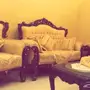 طقم كنب بحالة ممتازة جدا اللون  سكري للبيع