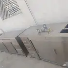 طاولتين استيل بدواليب