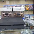 بلايستيشن مستعمل شبه نظيف مع يدين و اسلاكه و حساب و العاب