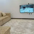 شقة موثثة حي ظهرة لبن غرفتين وصاله