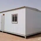 للبيع بركس غرفه جاهزه متنقلة كارافان 4في8 غرفتين وحمام