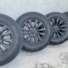 5 جنوط مع كفرات بترول رش مطفي مع الكفرات جاهزات للتركيب