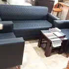 طقم كنب مكتبي جلد فخم 7 أشخاص 5 أشخاص