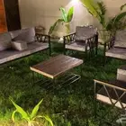 طقم كراسي خشب سويدي وطقم كراسي حديد