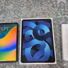 أيباد آير 2022 (الجيل الخامس) ازرق-شبة جديد 256جيجا قلم ابل