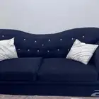 كنب خمس قطع نظيف اللون اسود