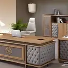طقم طاولة مكتبي بتصميم فخامة و مميزة و ب كل اثاث مكتبي