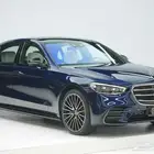 مرسيدس S 500 مانوفاكتور موديل 2025 أصفار خليجي أزرق أبيض