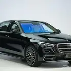 مرسيدس S 500 موديل 2025 أصفار خليجي أسود أبيض