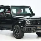 مرسيدس G 63 موديل 2025 أصفار خليجي أسود أحمر