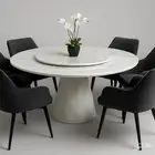 طاولة طعام رخام دئري جودة قوي وممتاز صنع من تركي وفي توصيل