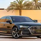 اودي A8L 2019 اسود خليجي