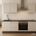 مطبخ متكامل 2.5م بتشطيب أوروبي شامل السطح