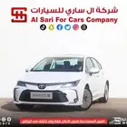 تويوتا كورلا XLI مطور فتحة سقف بنزين2025 اقساط بنوك وشركات