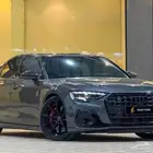 اودي S8 V8 2022 رمادي غامق سعودي تحت الضمان