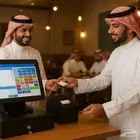 جهاز كاشير لمس متكامل لمطعم لحلاقة لكوفي لمريول لقرطاسية