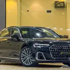 اودي A8L V6 2024 اسود خليجي تحت الضمان
