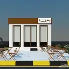 مصمم 3d كشك قهوه 3d drive thru