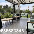 جلسات خارجية حدائق شاليهات مزارع