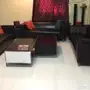 كنب جلد للبيع 3 قطع 