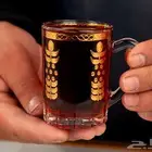 بيالات شاي قديمة نقشة ذهبية