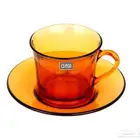 كوب حليب مع صحن فرنسي