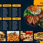 تصميم منيو ( قائمة ) طعام باللغتين العربية و الانجليزية