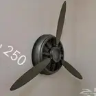 لا تفوتك. ساعة حائط على شكل مروحة طائرة