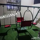 جميع الألعاب متوفرة مراجيح وزحليقة ونطاطات
