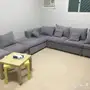 كنب حرفL مع طاولتين