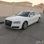 أودي A8 L أبيض بانوراما 2015