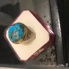 خاتم فضة حجر الفيروز 