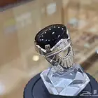 خاتم عقيق يماني اسود كحل 