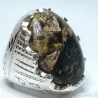 خاتم ملكي حجر عقيق يماني خرائطي قديم ومخزن