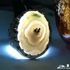 خاتم بحجر مصور مع فخامة الفضه الصافيه