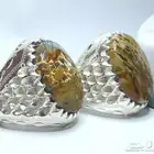 خاتمين ملكيه راقيه حجرين عقيق طبيعي يماني