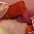 قماش ستان ودنتيل بالمتر أو اللفه