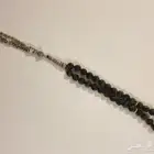 سبحة كريستال اسود صغيرة مخزنة