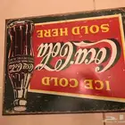 - لوحة دعاية كوكا كولا انتيك ( تم البيع) sign coca cola
