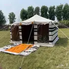 خيام نجد مخطط رواق شفاف 4x4 ياردة من السنيدي للخيام