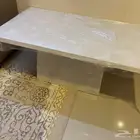 طاولات بديل الرخام جديدة 5 قطع