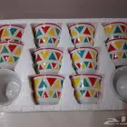 فناجيل وبيالات ملكية سيفين ونخلة