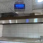 شفاط أستيل مع مداخن خارجية وهواية باب